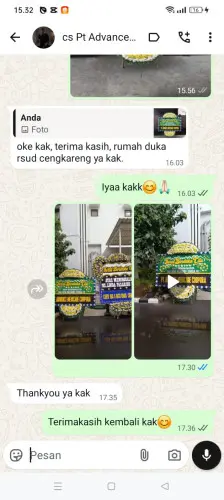 Testimonial Papan Bunga Pernikahan lebaksangka