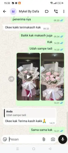 Testimonial Buket Bunga lebaksangka