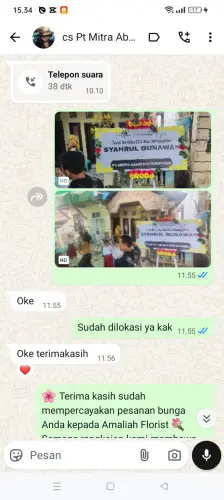 Testimonial Papan Bunga lebaksangka