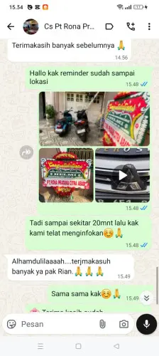 Testimonial Papan Bunga lebaksangka